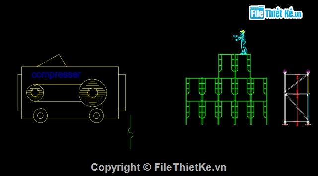 Bản vẽ autocad,Mẫu xe thảm nhựa,Bản vẽ full,xe chở dàn giáo