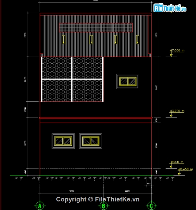 kiến trúc 2 tầng,nhà 2 tầng 7x13m,kiến trúc nhà 2 tầng,kiến trúc  nhà 2 tầng