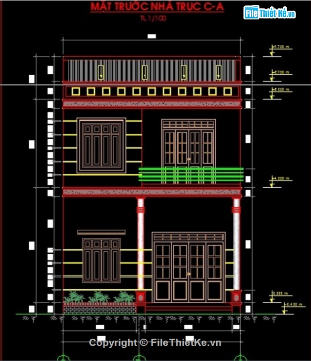 kiến trúc 2 tầng,nhà 2 tầng 7x13m,kiến trúc nhà 2 tầng,kiến trúc  nhà 2 tầng