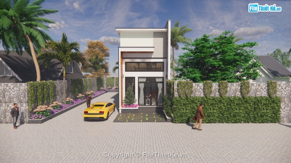 Nhà cấp 4 gác lửng,nhà cấp 4 5x15.5m,File cad nhà cấp 4 5x15.5m,nhà cấp 4 file cad,file cad nhà cấp 4 gác lửng