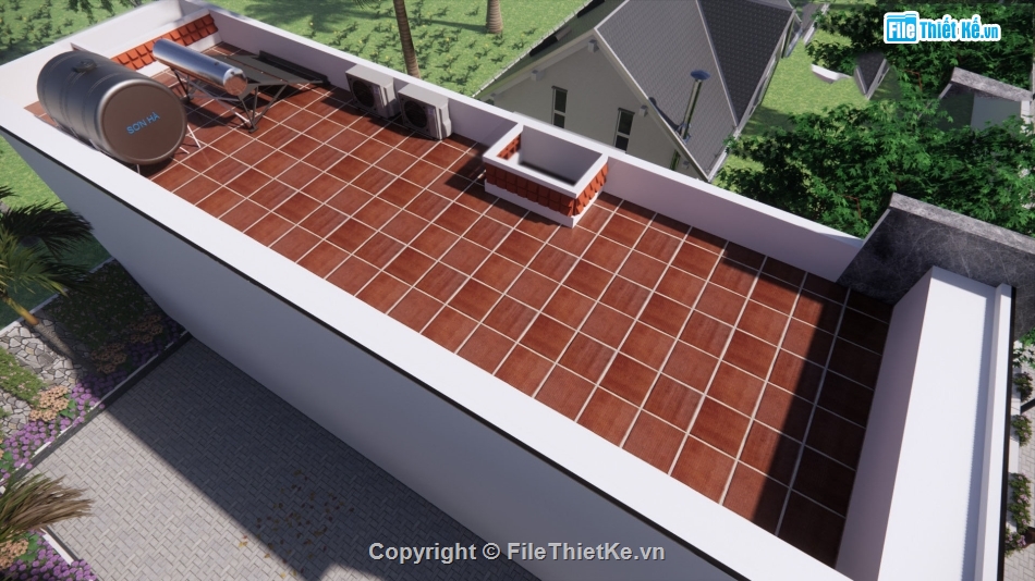 Nhà cấp 4 gác lửng,nhà cấp 4 5x15.5m,File cad nhà cấp 4 5x15.5m,nhà cấp 4 file cad,file cad nhà cấp 4 gác lửng