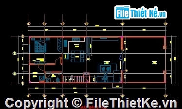 Nhà cấp 4 gác lửng,File cad nhà cấp 4 gác lửng,bản vẽ nhà cấp 4,Nhà cấp 4 6.5x13m,thiết kế nhà cấp 4,file cad nhà cấp 4