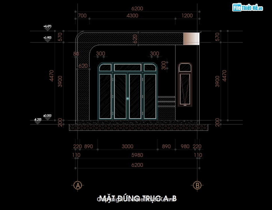 nhà cấp 4,thiết kế nhà cấp 4,nhà cấp 4 đẹp,file cad nhà cấp 4,autocad nhà cấp 4,nhà cấp 4 file cad