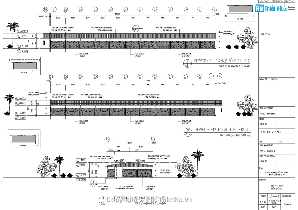 Nhà kho khung kèo 12m,Nhà kho 12x44m,Bản vẽ thiết kế kho chứa khung thép,Kết cấu vì kèo tam giác,File autocad nhà kho kết cấu thép,Nhà để xe 12x44m