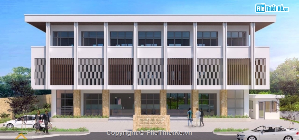 File cad Nhà làm việc 3 tầng,File cad trụ sở làm việc,File cad nhà làm việc hành chính công,File cad Trung tâm hành chính công,thiết kế nhà làm việc,bản vẽ nhà làm việc 3 tầng