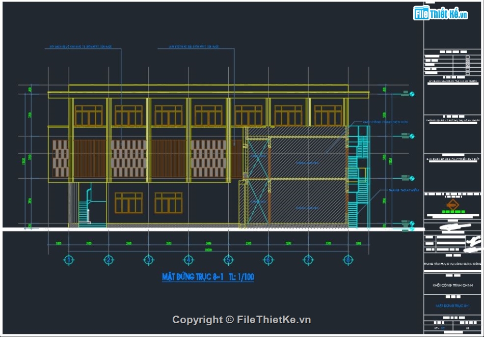 File cad Nhà làm việc 3 tầng,File cad trụ sở làm việc,File cad nhà làm việc hành chính công,File cad Trung tâm hành chính công,thiết kế nhà làm việc,bản vẽ nhà làm việc 3 tầng