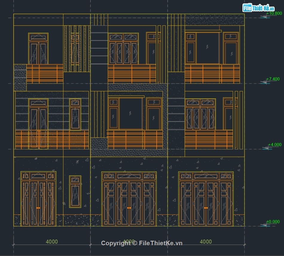 Mẫu nhà liền kề 3 tầng,Mẫu nhà phố liền kề 3 tầng,Autocad nhà phố liền kế 3 tầng,Bản vẽ nhà phố liền kề 3 tầng,Nhà phố liền kề 3 tầng 4x15.76m