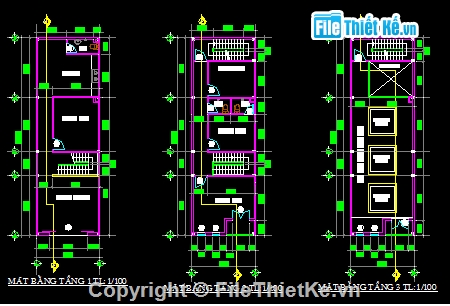 Bản vẽ autocad Nhà ở kết hợp nuôi chim yến (5.3 x 16.5) đầy đủ ...