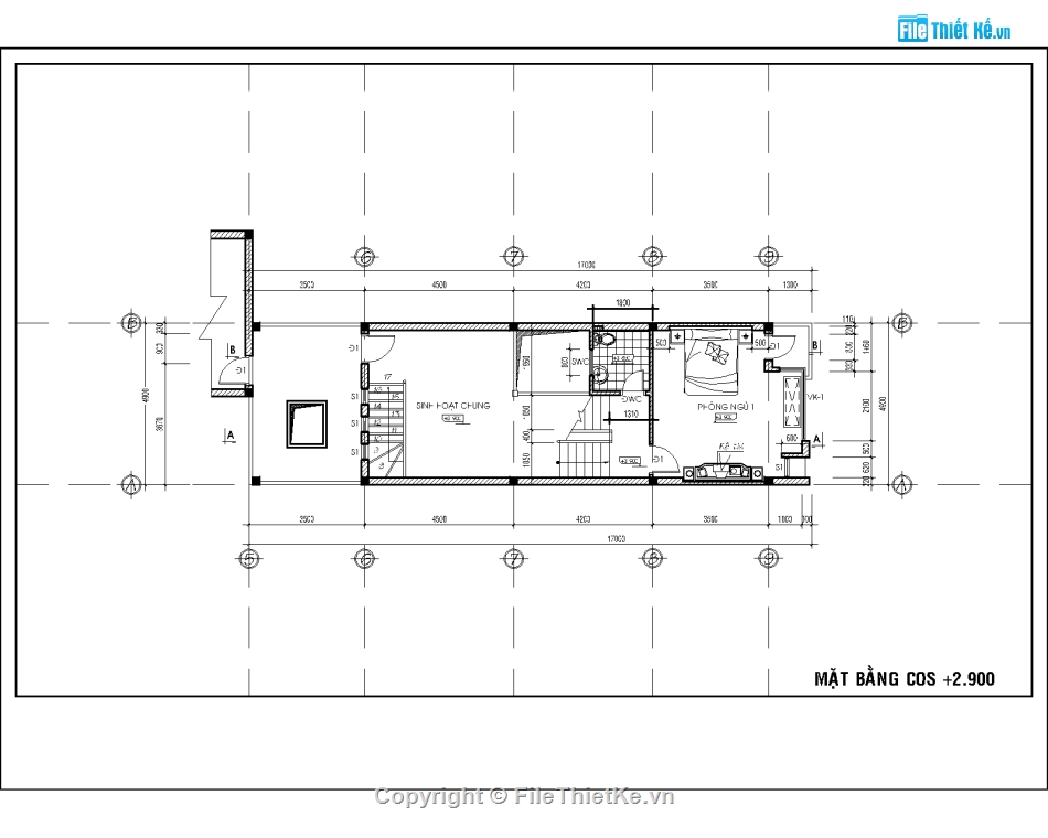 Nhà phố 2 tầng 4.9x17m,bản vẽ autocad nhà phố 2 tầng,nhà phố 2 tầng file cad,nhà phố lệch tầng,bản vẽ nhà phố 2 tầng