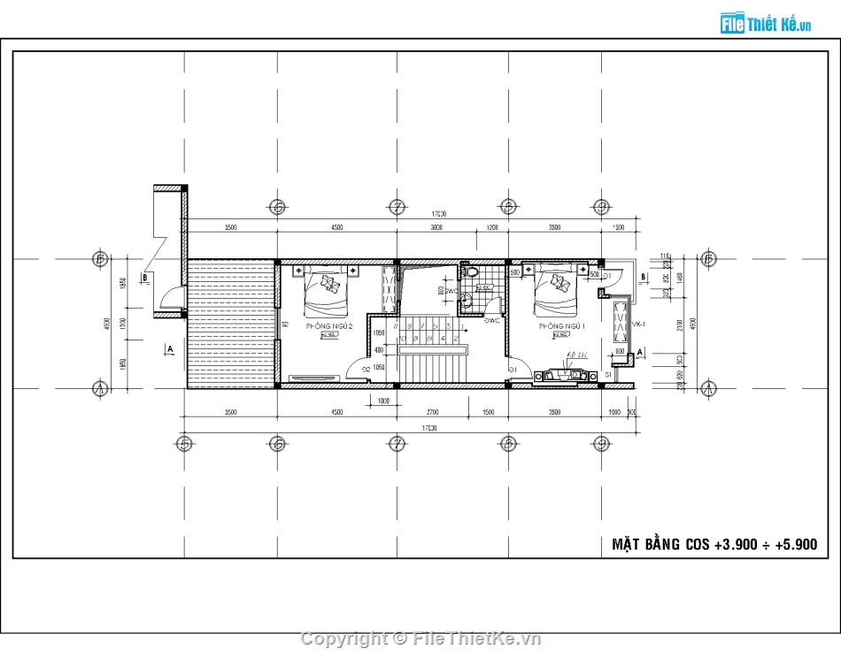 Nhà phố 2 tầng 4.9x17m,bản vẽ autocad nhà phố 2 tầng,nhà phố 2 tầng file cad,nhà phố lệch tầng,bản vẽ nhà phố 2 tầng