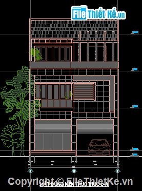 Bản vẽ autocad nhà phố 3 tầng,nhà phố 3 tầng 8x10m,autocad nhà phố 3,bản vẽ thi công nhà phố 3 tầng