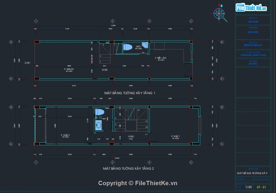 nhà phố 3 tầng file cad,nhà phố 3 tầng 3.2x12.8m,Autocad nhà phố 3 tầng,Bản vẽ nhà phố 3 tầng,Nhà phố 3 tầng file autocad