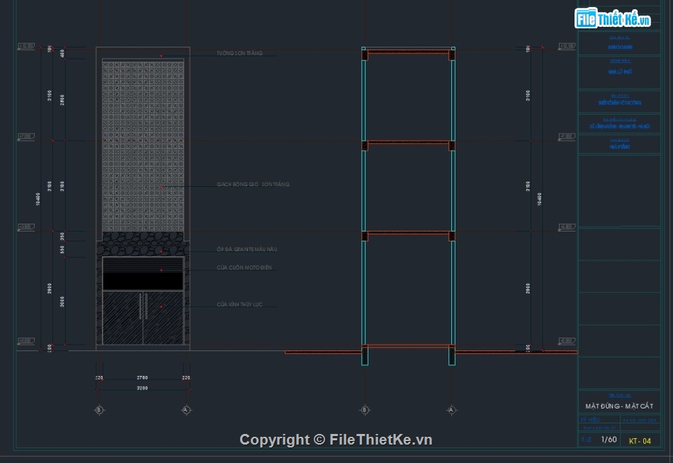 nhà phố 3 tầng file cad,nhà phố 3 tầng 3.2x12.8m,Autocad nhà phố 3 tầng,Bản vẽ nhà phố 3 tầng,Nhà phố 3 tầng file autocad