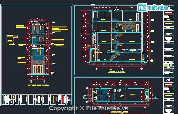 nhà phố kích thước 4x16m,nhà phố đẹp 4 tầng,4x 16 m 4 tầng,full bản vẽ nhà phố kt 4x16 m,bản vẽ chi tiết nhà phố 4x16m