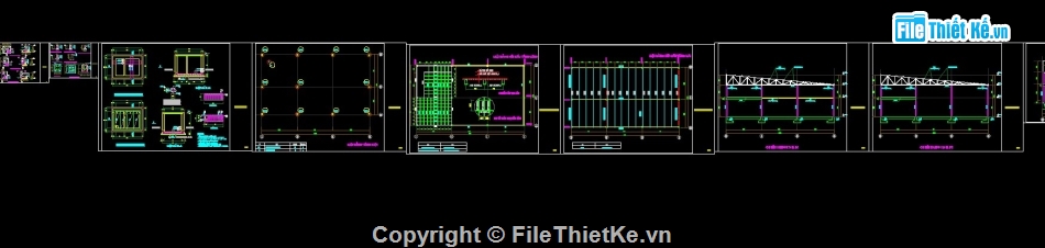 Nhà sửa xe ô tô,nhà sửa xe ô tô 10.25x18.25m,File cad nhà sửa xe ô tô,bản vẽ nhà sửa xe ô tô,nhà sửa xe ô tô file autocad