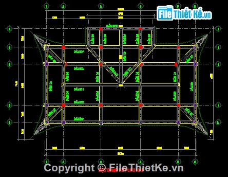 Bản vẽ nhà thờ họ,bản vẽ nhà thờ 4 mái,bản vẽ nhà thờ gia đình,nhà thờ họ 4 mái 7.94x10.75m