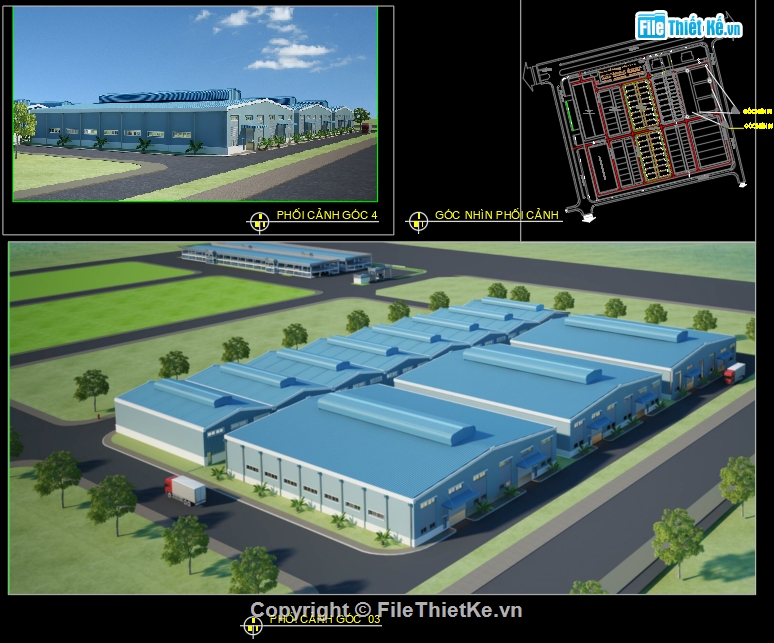 Nhà xưởng cho thuê,File cad nhà xưởng 54x22m,Nhà xưởng file cad,Bản vẽ nhà xưởng file cad,Autocad nhà xưởng