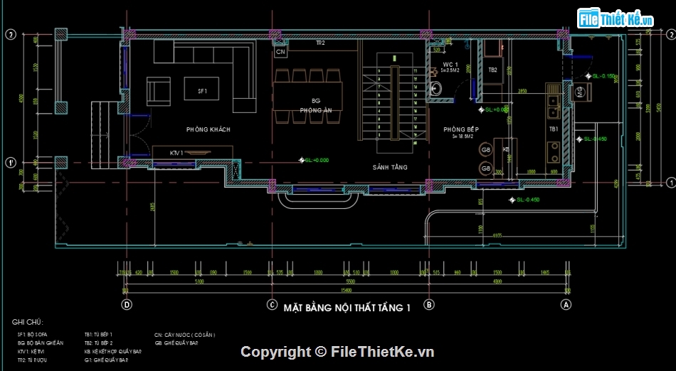 bản vẽ autocad biệt thự 3 tầng,bản vẽ autocad hoàn thiện biệt thự,hoàn thiện biệt thự 3 tầng