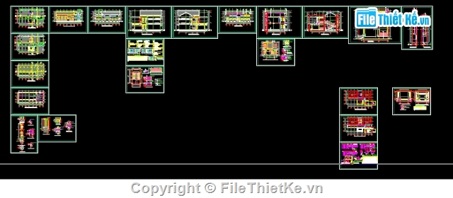 Bản vẽ,Bản vẽ autocad,autocad,bản vẽ cad kiến trúc,Trường tiểu học,Phòng học chức năng