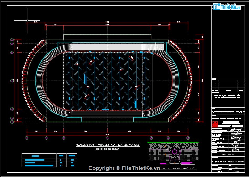 Bản cad Sân bóng đá,File cad Sân bóng đá,Bản vẽ sân vận động,Cad Sân bóng đá,Autocad sân vận động