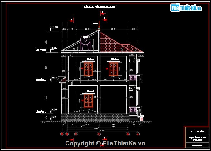 nhà 2 tầng mái nhật,nhà vườn 2 tầng,biệt thự 2 tầng,bản vẽ biệt thự 2 tầng,file sketchup biệt thự 2 tầng,file cad biệt thự 2 tầng