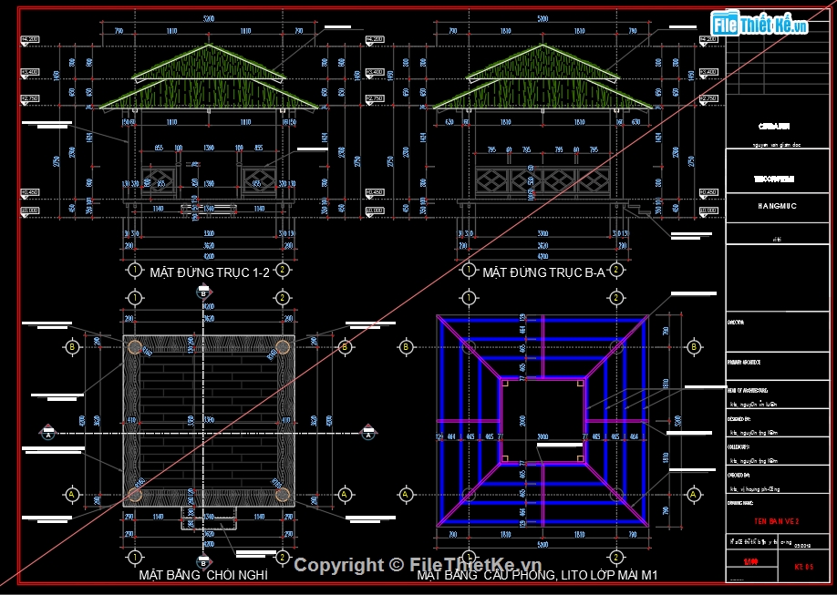 bản vẽ chòi nghỉ,bản vẽ chi tiết chòi nghỉ,File cad thiết kế chòi nghỉ,Thiết kế chòi nghỉ file cad,Bản vẽ thiết kế chòi nghỉ