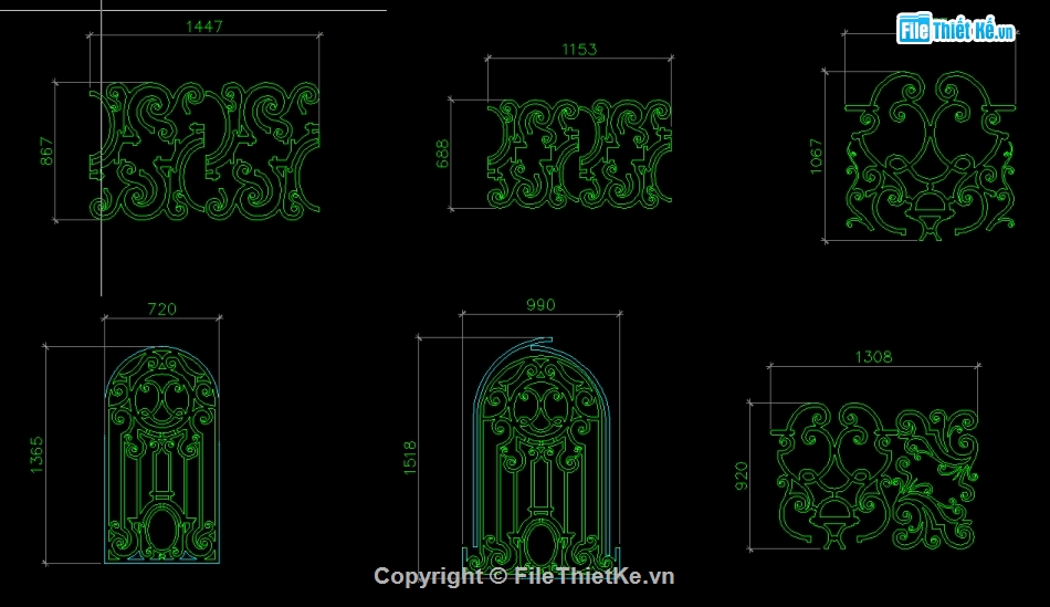 bản vẽ cổng hoa văn,cửa cổng CNC,File cad cửa cổng cnc,Autocad cửa cổng cnc đẹp,Bản vẽ cửa cổng cnc đẹp