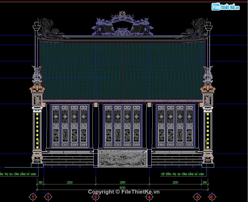 File cad nhà thờ họ 3 gian,Bản vẽ cad nhà thờ họ 3 gian,Bản vẽ thiết kế nhà thờ họ 3 gian,Mẫu nhà thờ họ 3 gian đẹp,Bản vẽ autocad nhà thờ họ 3 gian,Bản vẽ thiết kế nhà 3 gian 9x11m