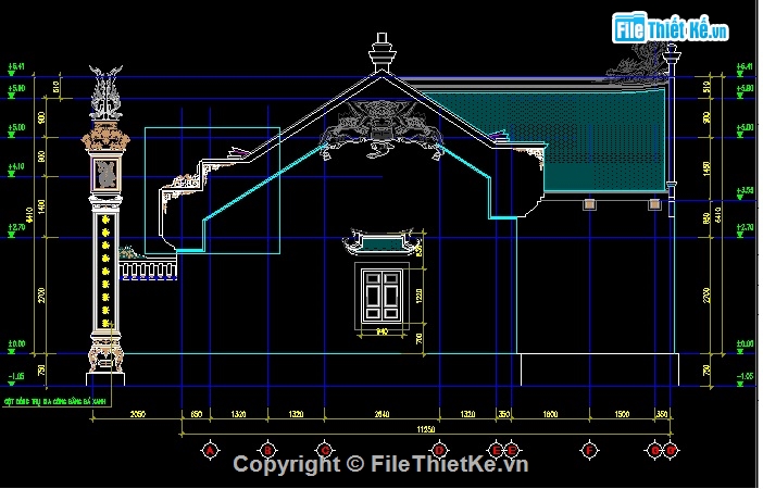 File cad nhà thờ họ 3 gian,Bản vẽ cad nhà thờ họ 3 gian,Bản vẽ thiết kế nhà thờ họ 3 gian,Mẫu nhà thờ họ 3 gian đẹp,Bản vẽ autocad nhà thờ họ 3 gian,Bản vẽ thiết kế nhà 3 gian 9x11m