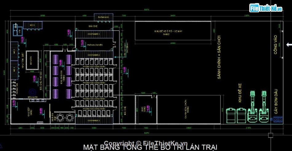 cad lán trại,cad nhà văn phòng,bản vẽ lán trại,văn phòng,nhà ở công nhân