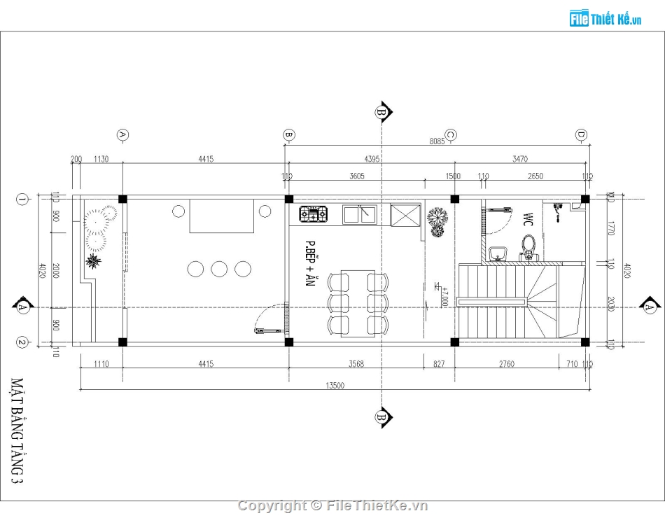 Nhà phố 3 tầng 1 tum,Nhà ống 4x12.5m,Mẫu nhà ống đẹp,Mẫu nhà 3 tầng 1 tum,Bản vẽ nhà phố hiện đại,Thiết kế nhà ở 3 tầng hiện đại