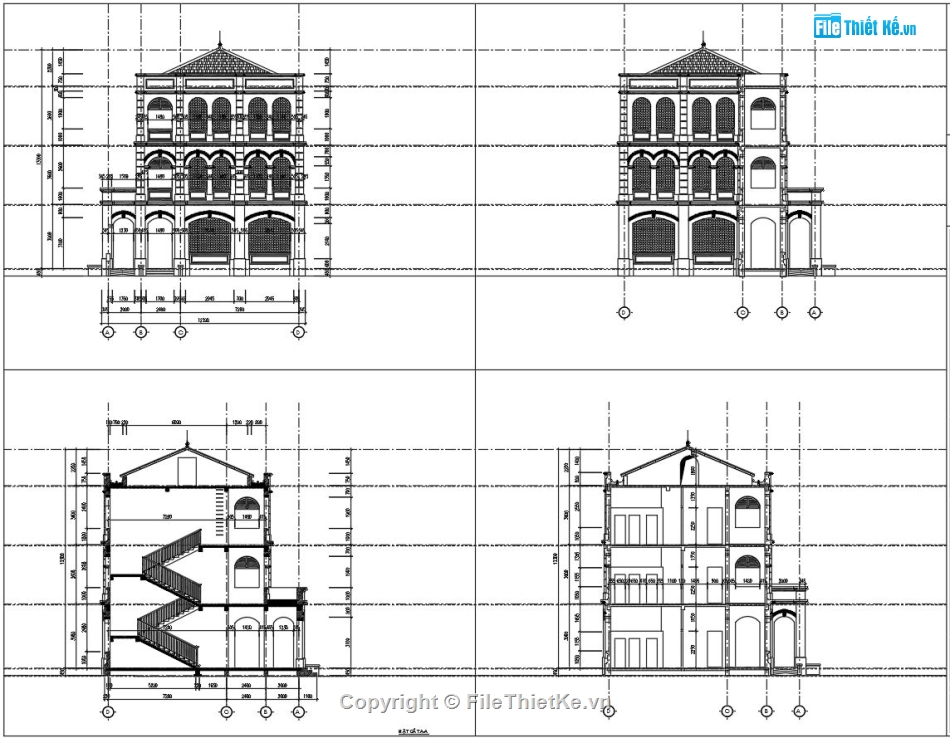 bản vẽ trường tiểu học 3 tầng,File autocad trường học 3 tầng,File cad trường học 3 tầng,trường tiểu học 3 tầng,trường tiểu học 11.6x47.4m