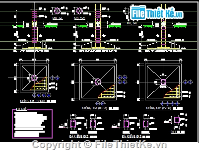 Bản vẽ,Bản vẽ autocad,kết cấu,kiến trúc 2 tầng,kết cấu đầy đủ,Tịnh xá 2 tầng