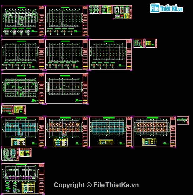 Trường mầm non 2 tầng,bản vẽ trường mầm non,trường mầm non 11x31m,file cad trường mầm non,trường mầm non file autocad