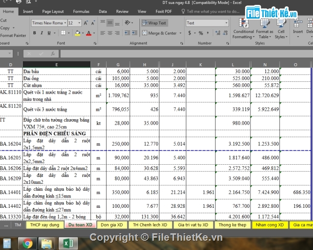 bản vẽ trường THCS,bản vẽ autocad trường học,cad trường thcs kèm dự toán,bản vẽ trường thcs 2 tầng 8 phòng,trường thcs 12.63x38.02m,bản vẽ trường thcs kèm dự toán