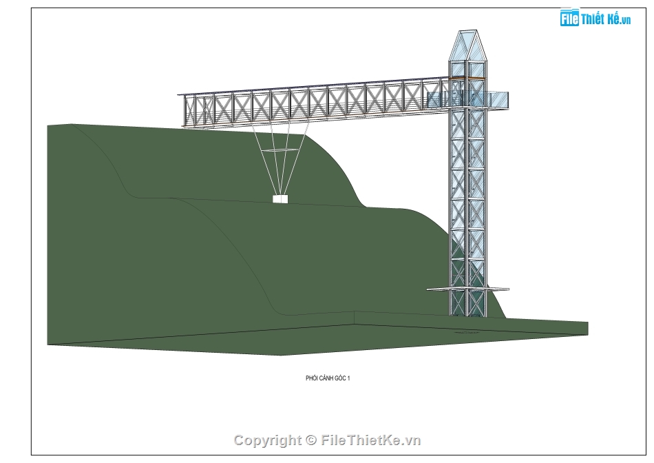 bản vẽ cầu kính,bản vẽ khu cầu kính,file cad bản vẽ cầu kính,cầu kính file cad,autocad cầu kính