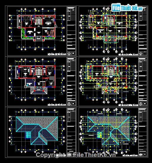 Biệt thự 2 tầng 9.5x14m,file cad biệt thự 2 tầng,biệt thự 2 tầng file cad,bản vẽ biệt thự 2 tầng,biệt thự 2 tầng autocad