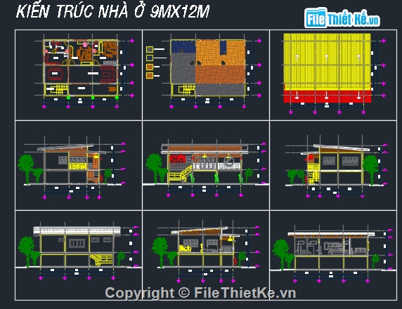 nhà cấp 4,nhà ở cấp 4,cad nhà sàn,file cad nhà sàn,mẫu nhà sàn