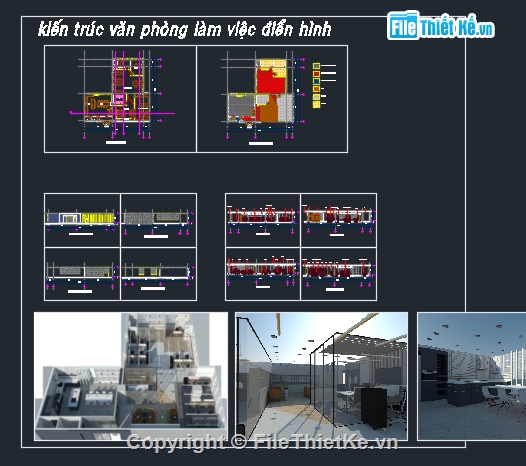 văn phòng làm việc,sketchup văn phòng làm việc,phối cảnh văn phòng làm việc,thiết kế văn phòng làm việc