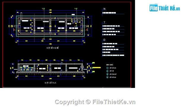 Bể xử lý nước thải,Bể xử lý nước thải khu dân cư,Bể xử lý nước thải + bảng tính toán kết cấu,Bể nước thải khu dân cư,Bể nước thải