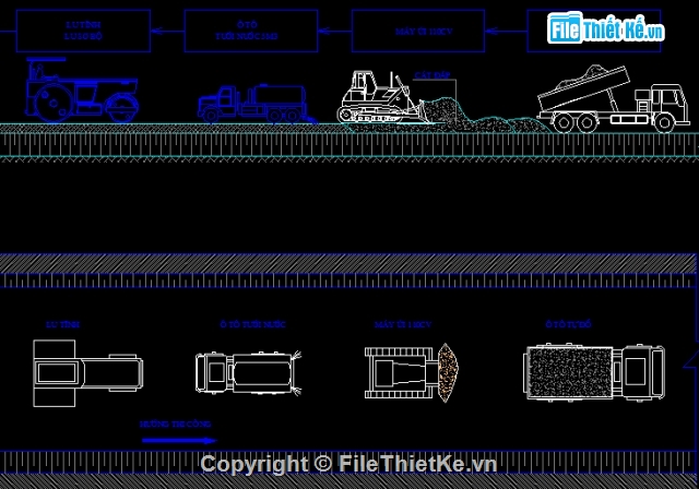 biện pháp san nền,bản vẽ biện pháp,cad san nền