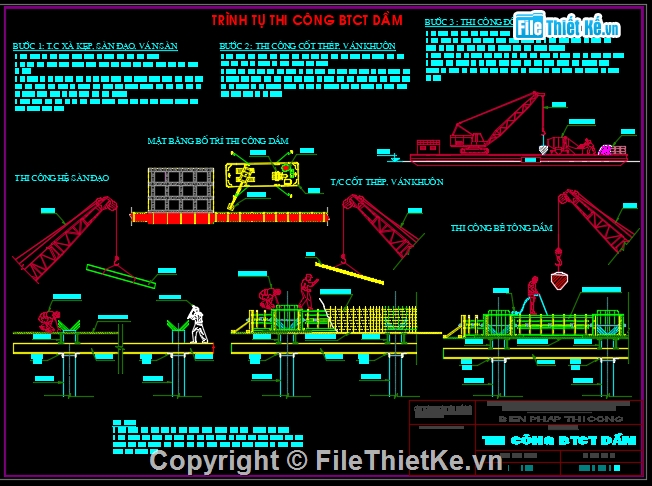 biện pháp thi công cầu cảng,biện pháp thi công cầu cập tàu,đóng cọc bê tông,thi công btct dầm,thi công btct bản,thi công tường chắn đất