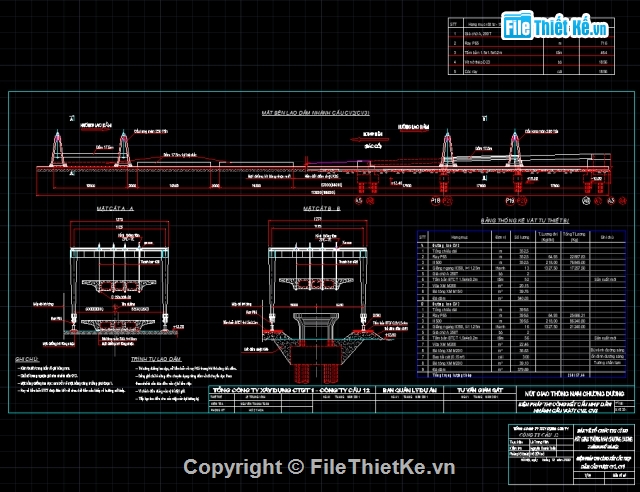 biện pháp thi công cầu,bản vẽ biện pháp thi công cầu,thi công cầu,cầu Chương Dương