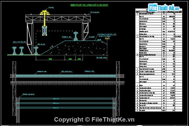 thi công cầu,biện pháp thi công mố,biện pháp thi công trụ,biện pháp thi công kết cấu nhịp,lao lắp bằng giá 3 chân