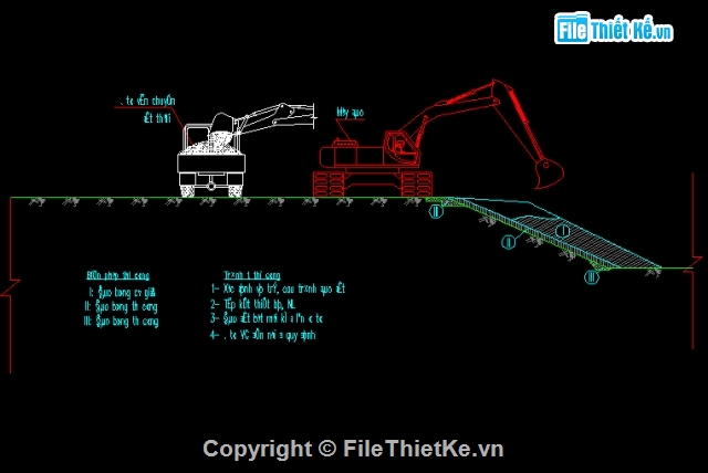 biện pháp thi công kè,Biện pháp thi công,bản vẽ biện pháp