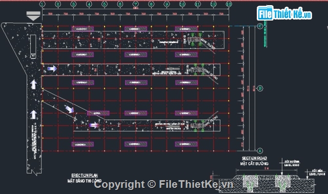 Bản vẽ thi công,biện pháp thi công nhà,Biện pháp thi công nhà xưởng,bản vẽ nhà công nghiệp,Filethietke nhà công nghiệp