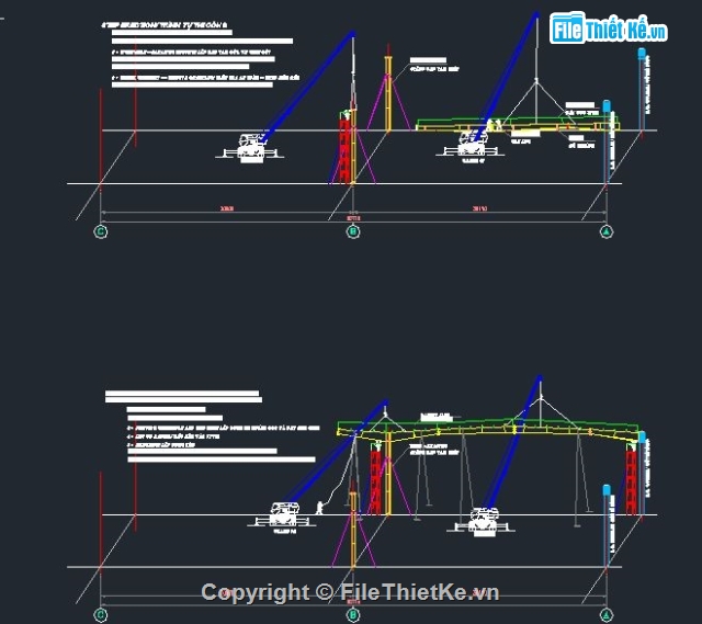 Bản vẽ thi công,biện pháp thi công nhà,Biện pháp thi công nhà xưởng,bản vẽ nhà công nghiệp,Filethietke nhà công nghiệp