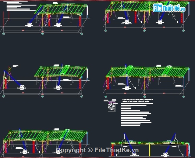 Bản vẽ thi công,biện pháp thi công nhà,Biện pháp thi công nhà xưởng,bản vẽ nhà công nghiệp,Filethietke nhà công nghiệp