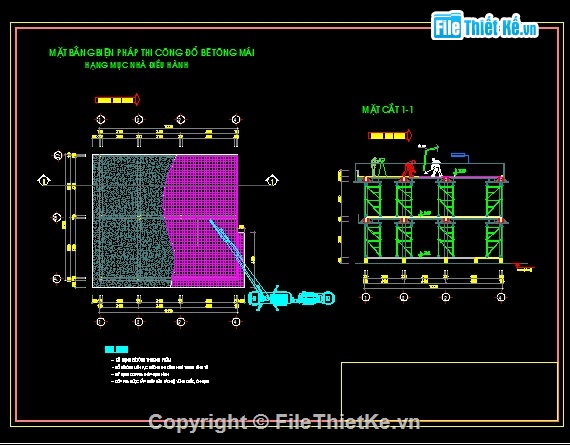 Bản vẽ biện pháp thi công,BPTC nhà điều hành,bản vẽ thi công nhà điều hành