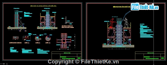 bản vẽ biện pháp thi công phần móng tầng hầm,bản vẽ biện pháp thi công,bản vẽ dự thầu phần móng tầng hầm